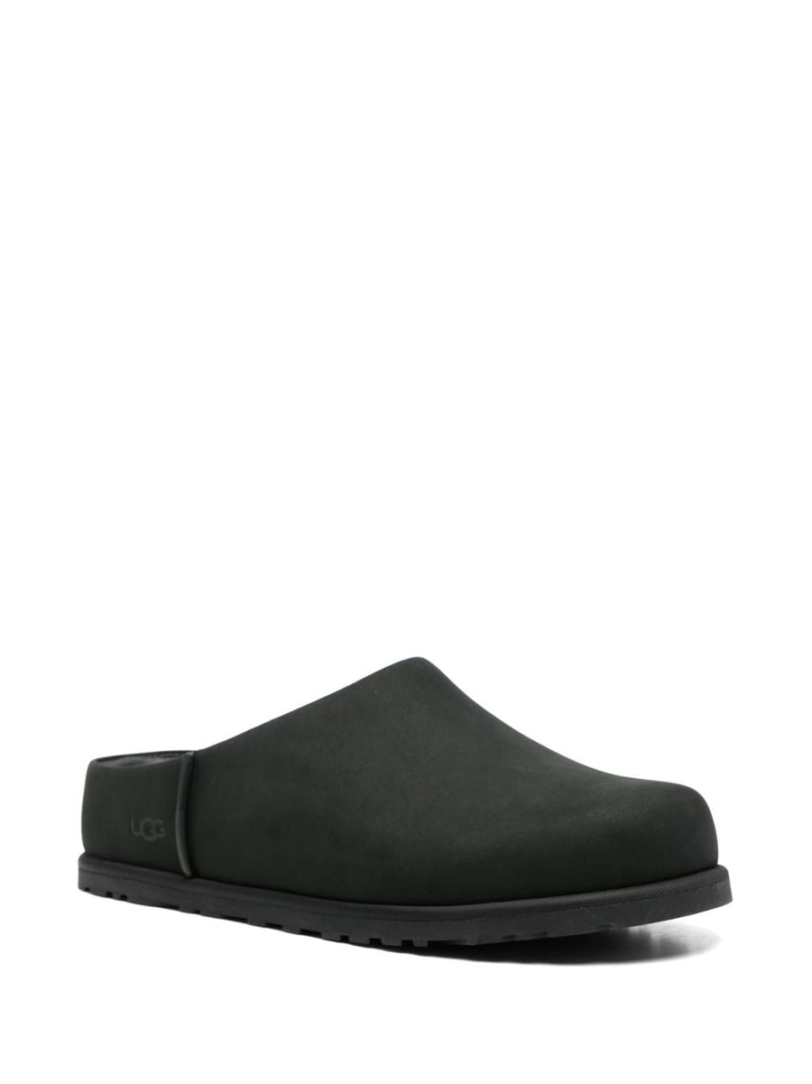 UGG Sabot in pelle neri, view 4