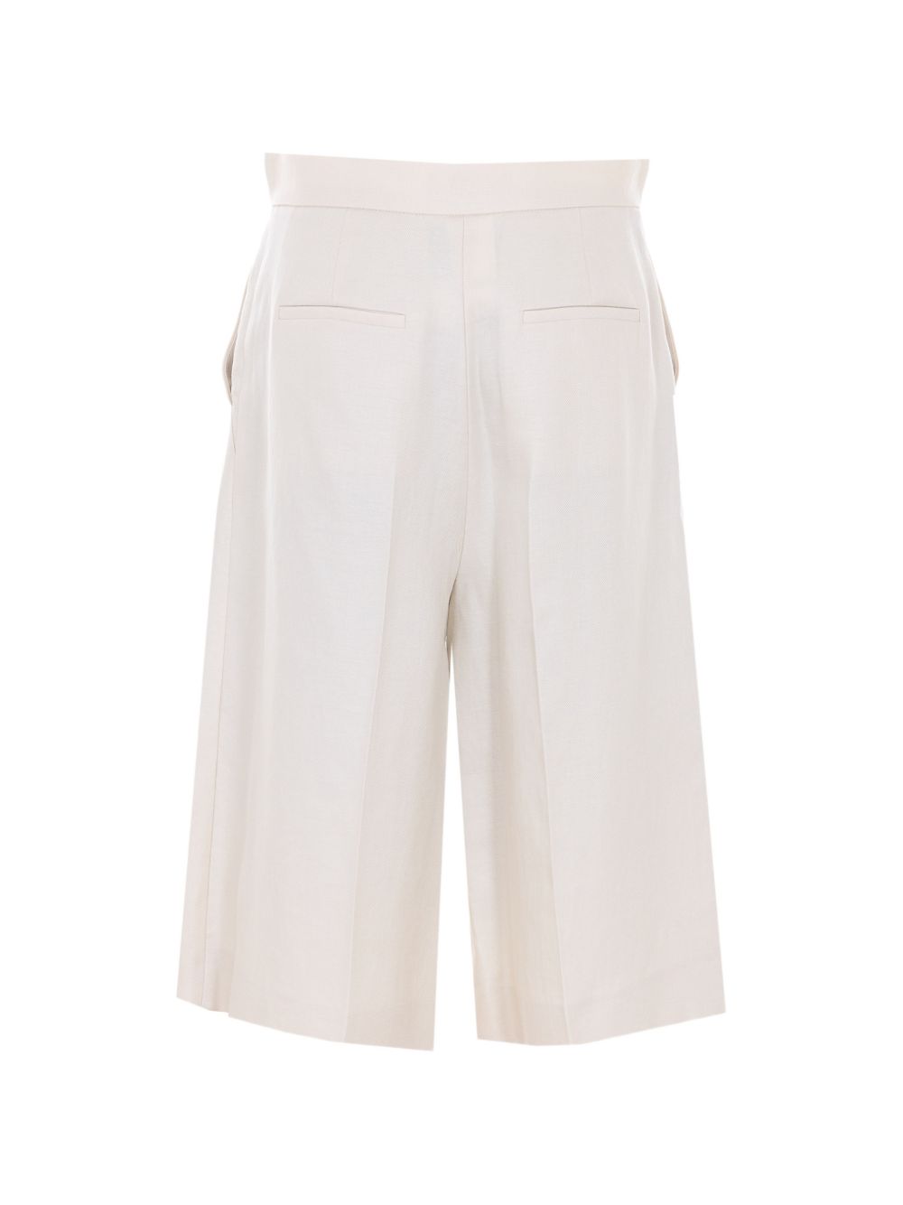 Max Mara Bermuda Mxmkaki in lino a vita alta, view 2