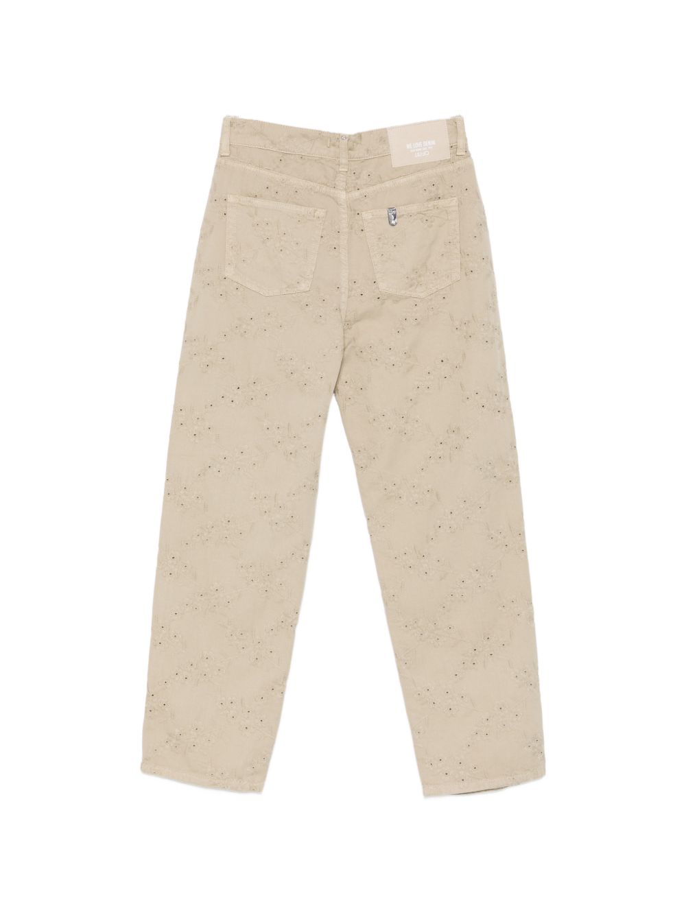 LIUJO Pantaloni beige con ricami, view 2