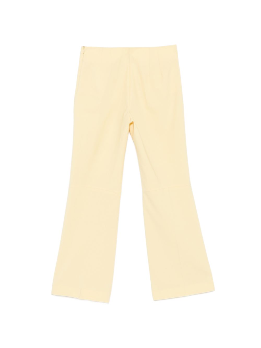 SEMICOUTURE Pantaloni Estefania gialli a zampa, view 2