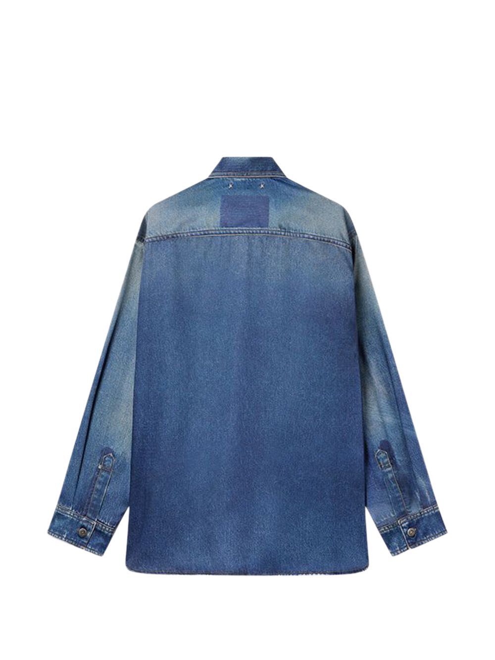 Golden Goose Camicia in denim con tasche e bottoni, view 2