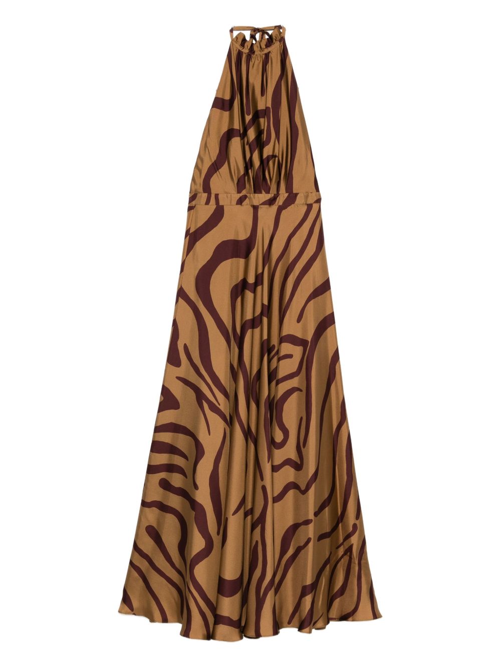 RAQUEL DINIZ Abito lungo scollo halter