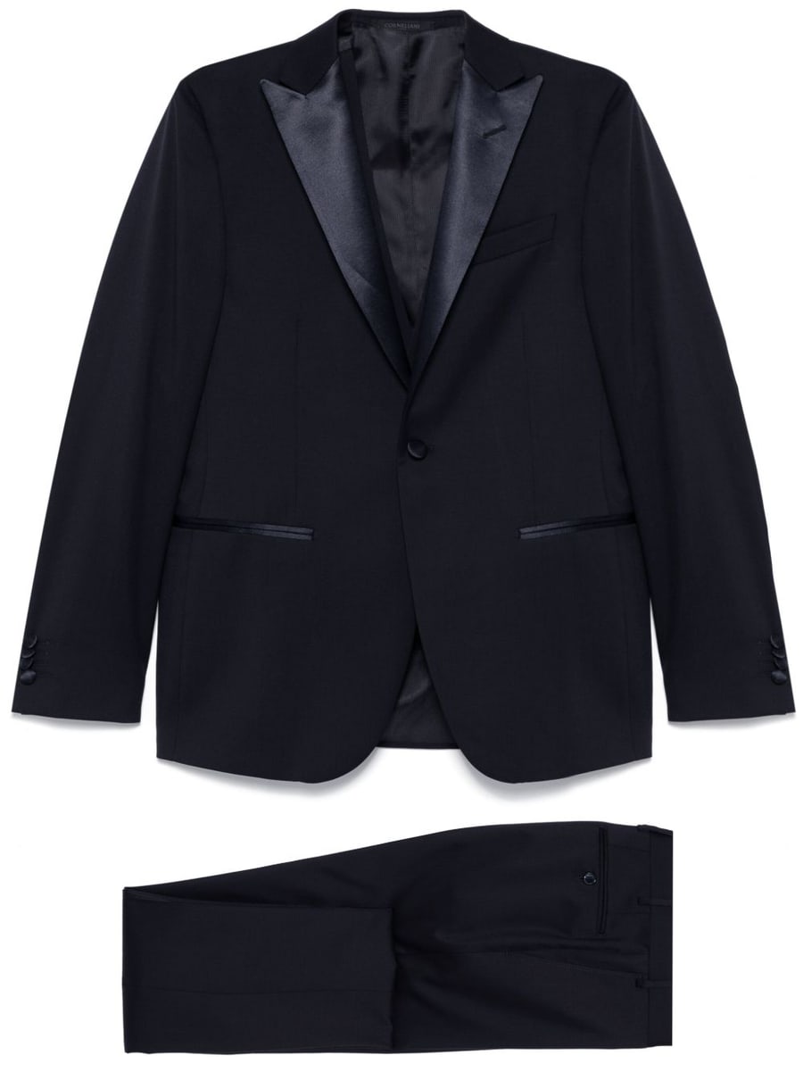 Corneliani Completo in lana blu notte