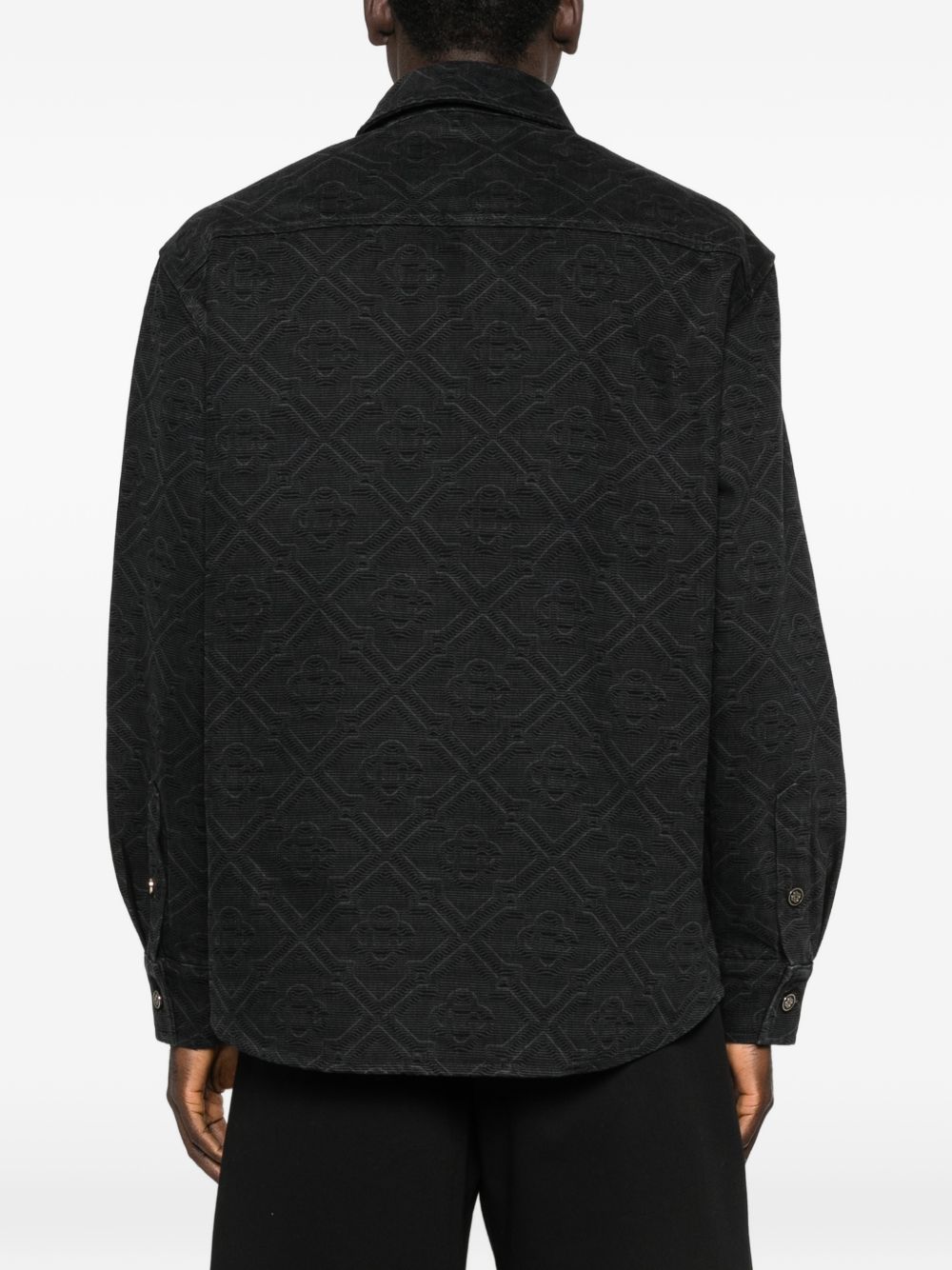 CASABLANCA Camicia con motivo monogram all over, view 2