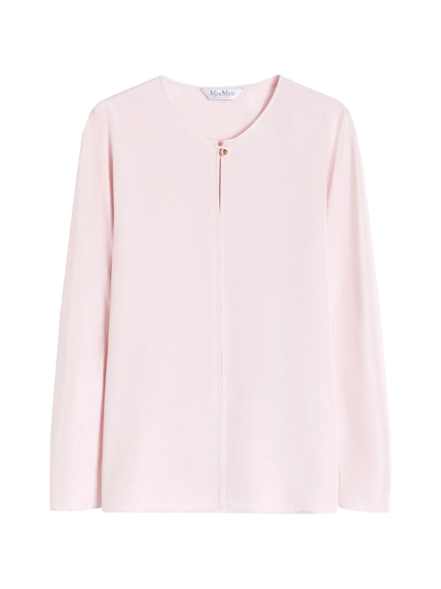 Max Mara Blusa Mitico in seta rosa
