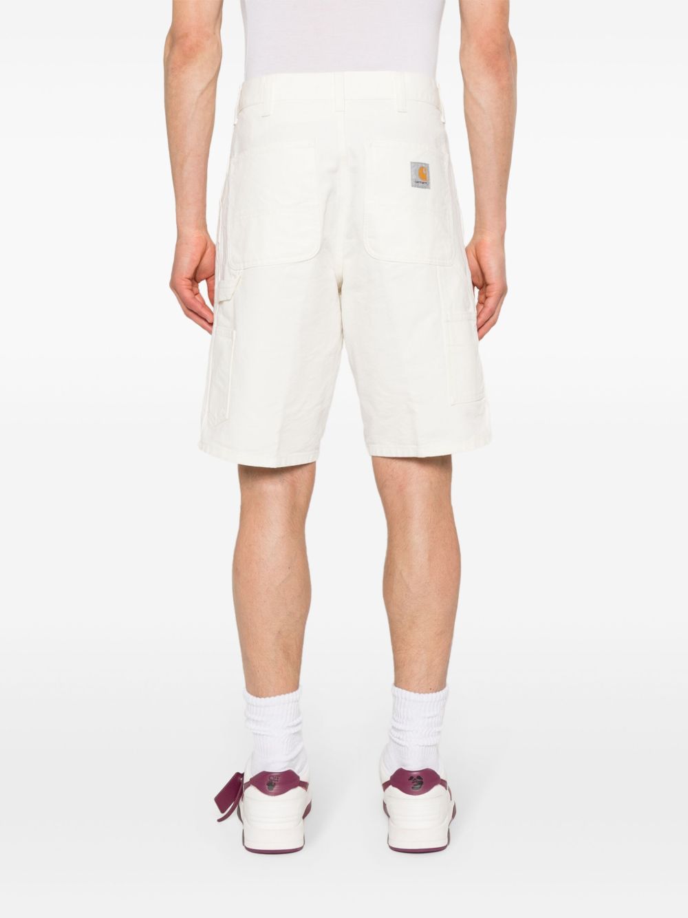 Carhartt WIP Bermuda in jeans bianco, view 2