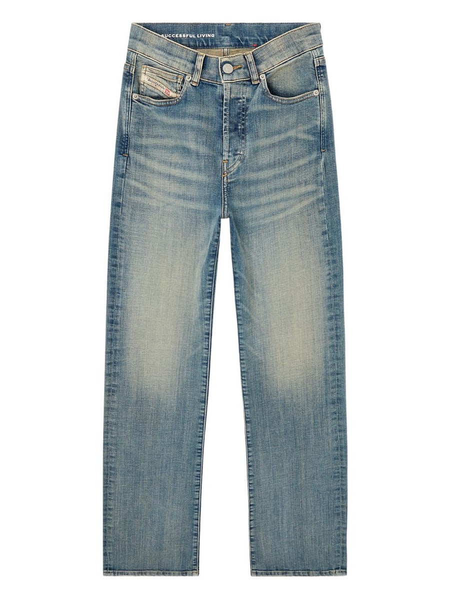 Diesel Jeans in cotone dall'effetto invecchiato