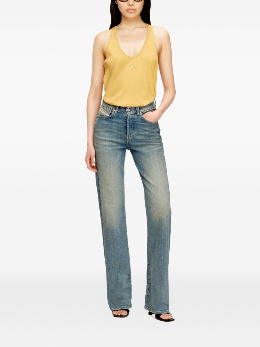 Diesel Jeans in cotone dall'effetto invecchiato, view 5