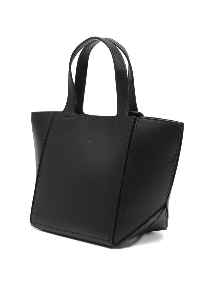 MICHAEL KORS Borsa tote 'Jordi' in pelle nera con logo, view 2