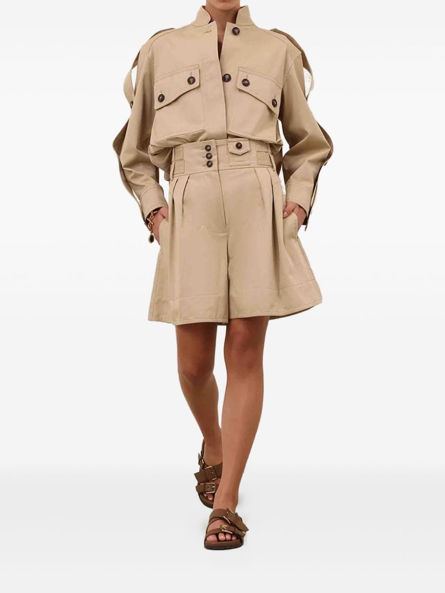 Zimmermann Shorts in cotone beige, view 2