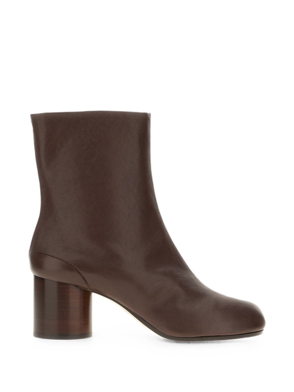 Maison Margiela Stivaletti Tabi in pelle marrone