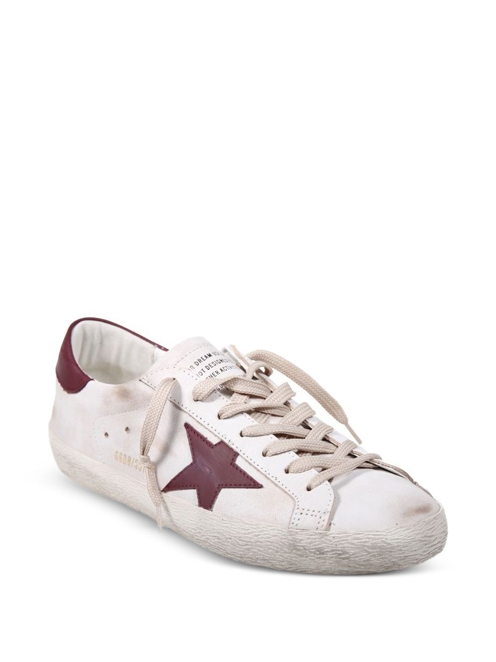 Golden Goose Sneakers Super Star in pelle effetto usato, view 2