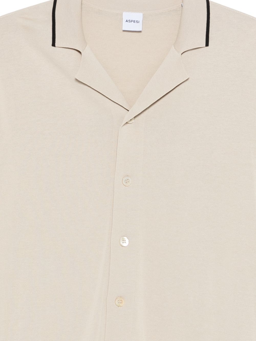 ASPESI Camicia in cotone beige, view 2