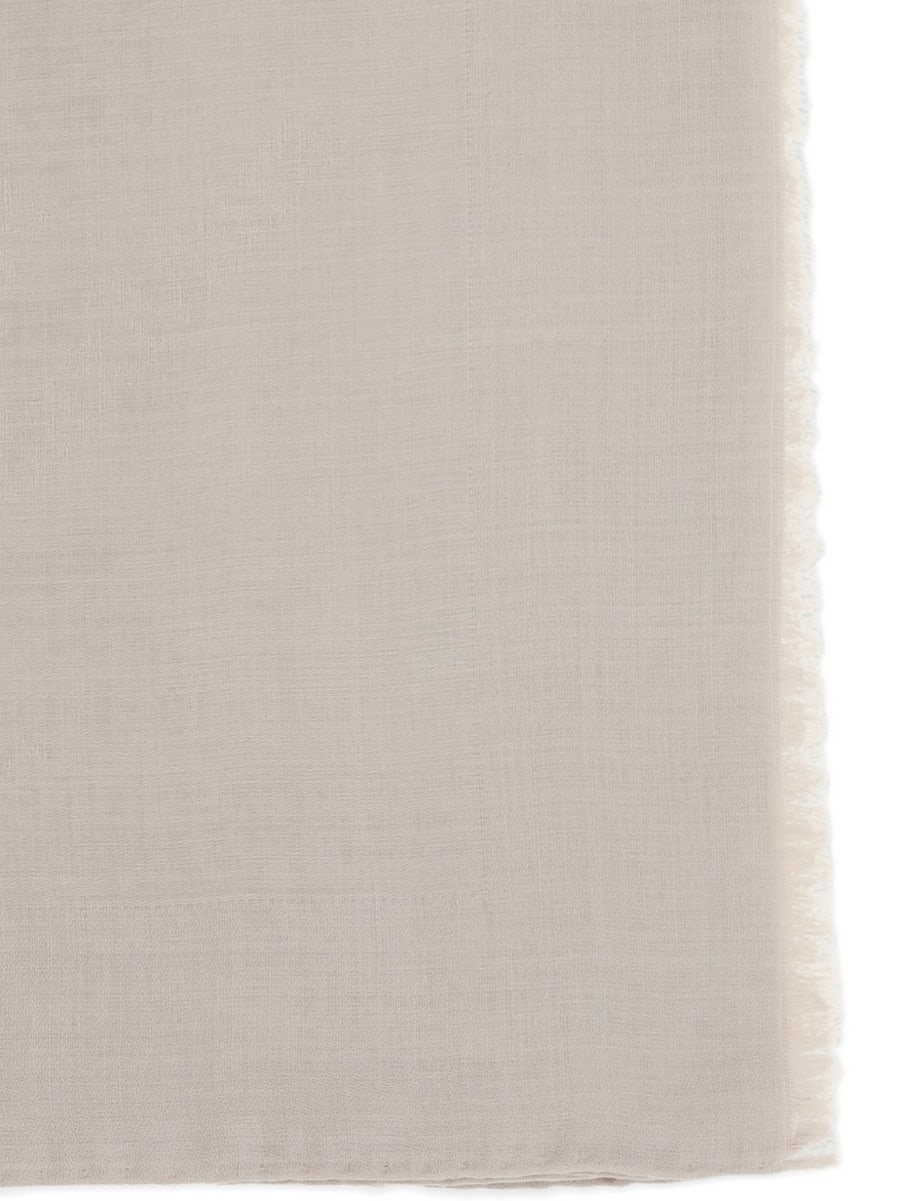 Max Mara Sciarpa Azinnia in lana e seta beige, view 2