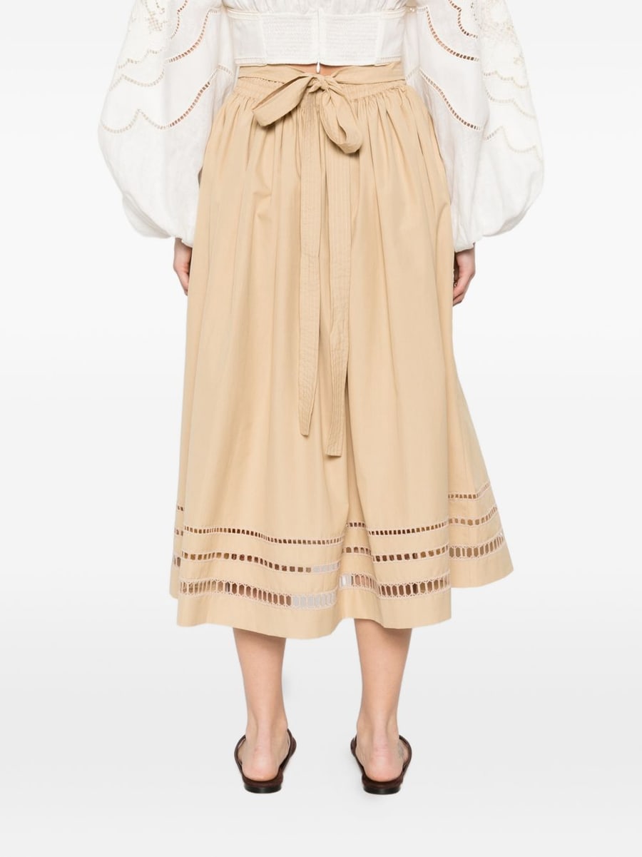 ERMANNO SCERVINO Gonna midi cammello, view 3