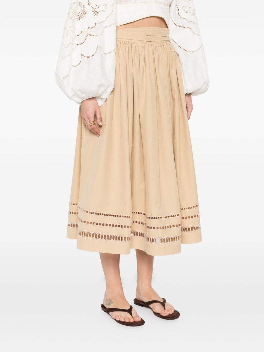 ERMANNO SCERVINO Gonna midi cammello, view 5