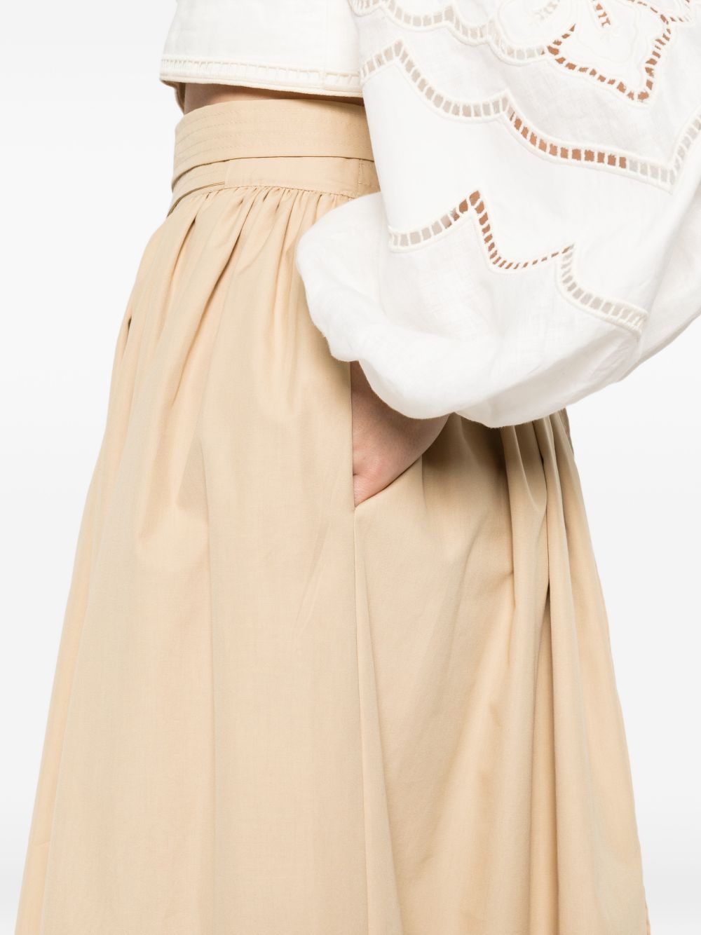 ERMANNO SCERVINO Gonna midi cammello, view 2