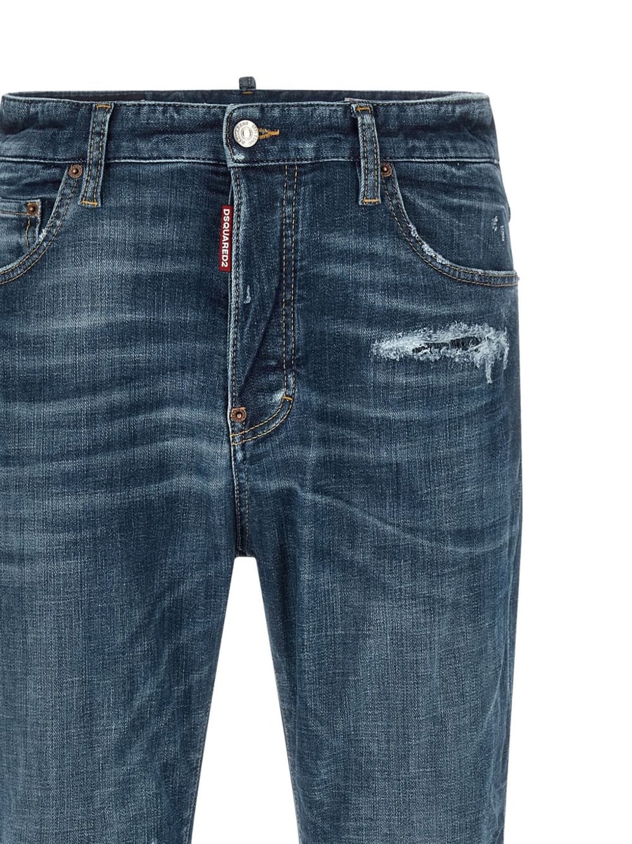 Dsquared2 Jeans in cotone blu, view 2