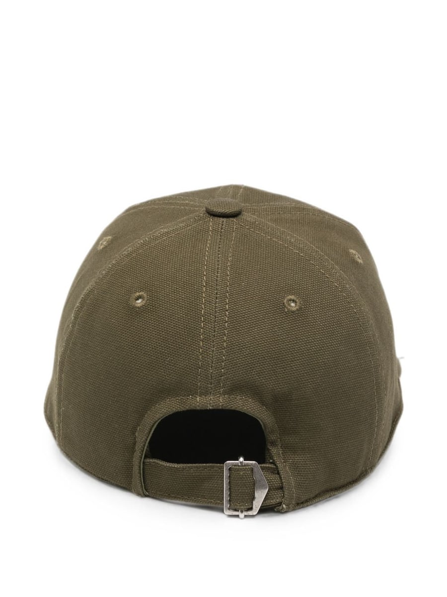 Isabel Marant Cappellino in cotone con logo ricamato, view 3