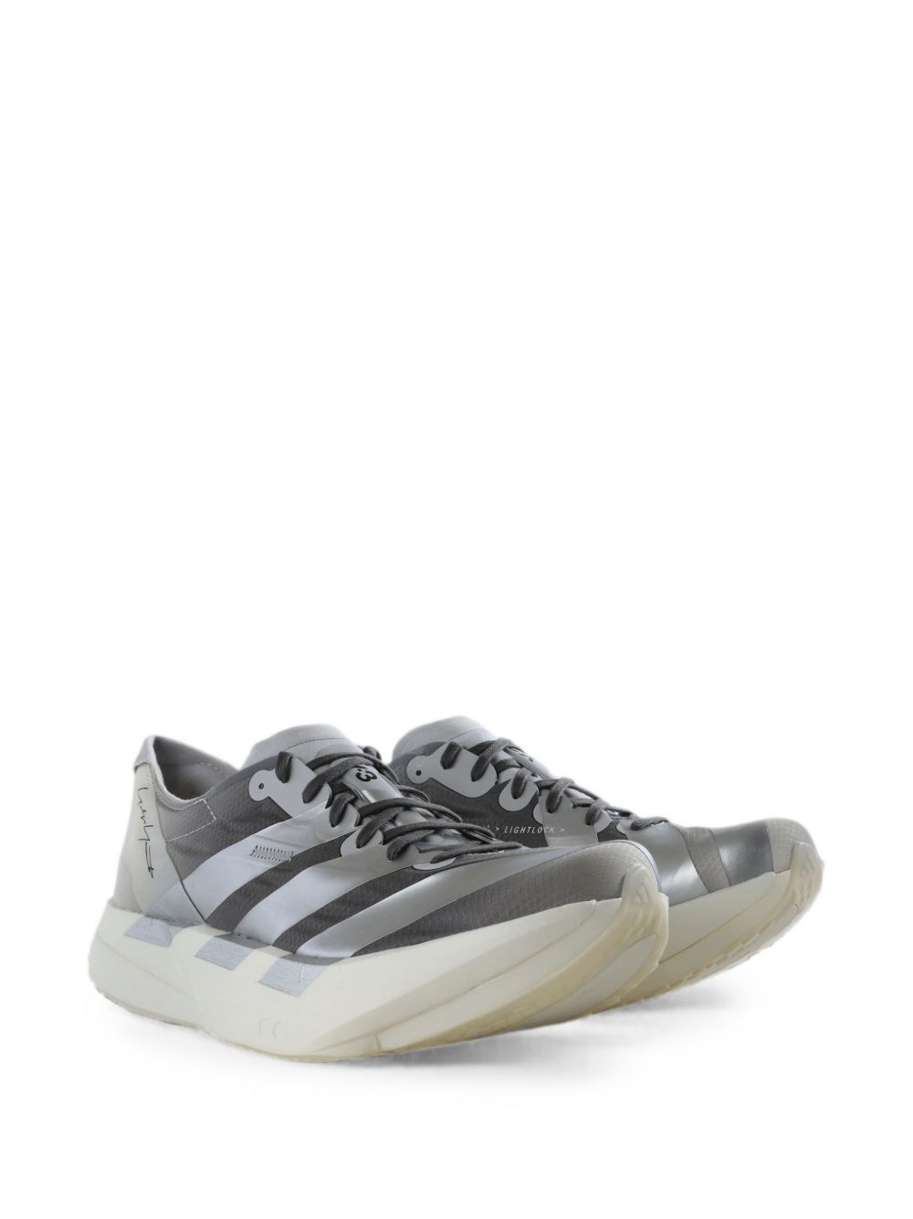 Y-3 Sneakers Adios Pro 4 argento dal design tecnico, view 2