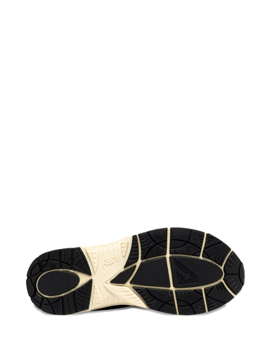 Autry Sneakers Hyperway in mesh e suede nero e argento, view 4