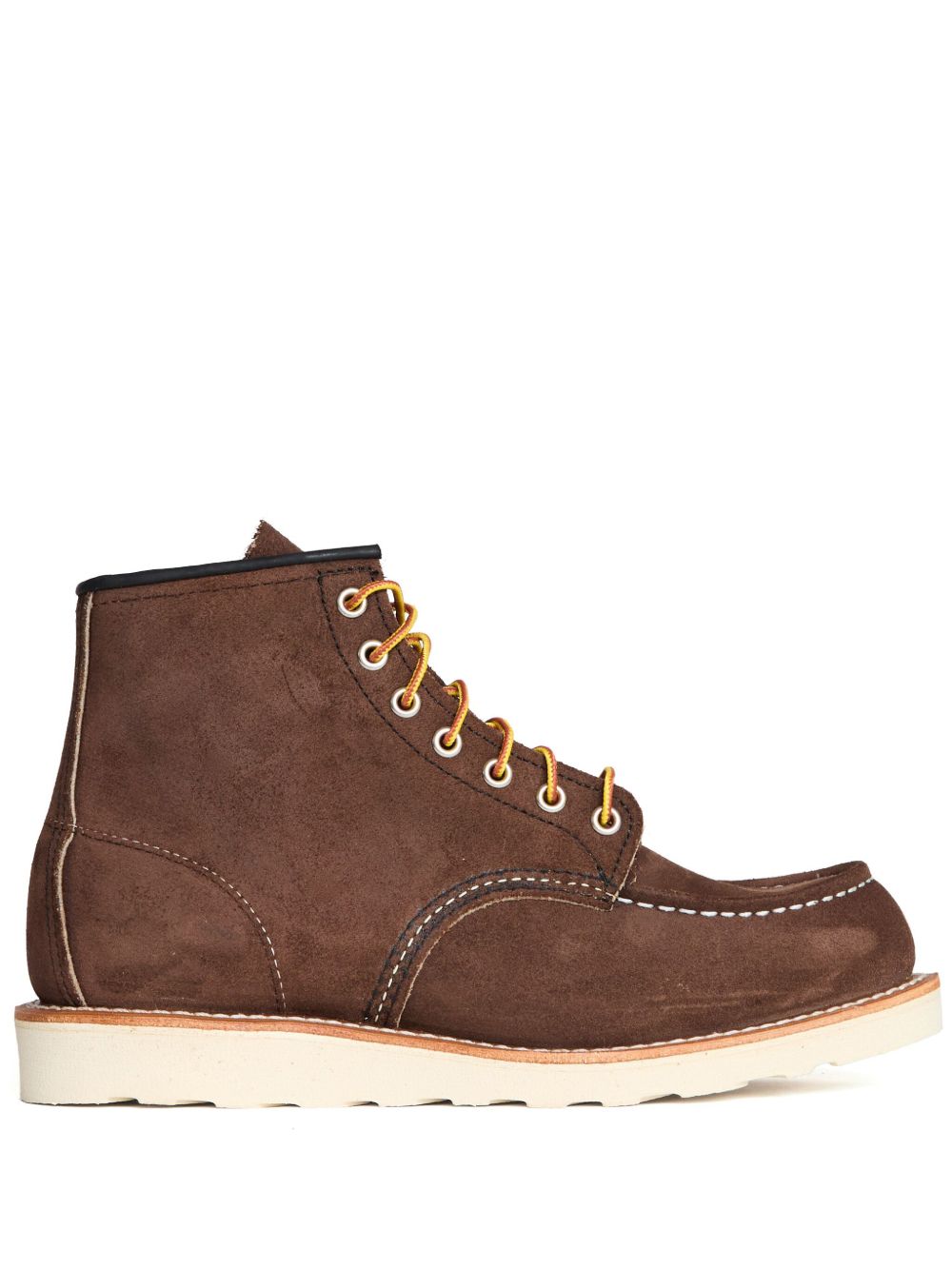 RED WING Anfibi Classic Moc Toe color cioccolato in pelle