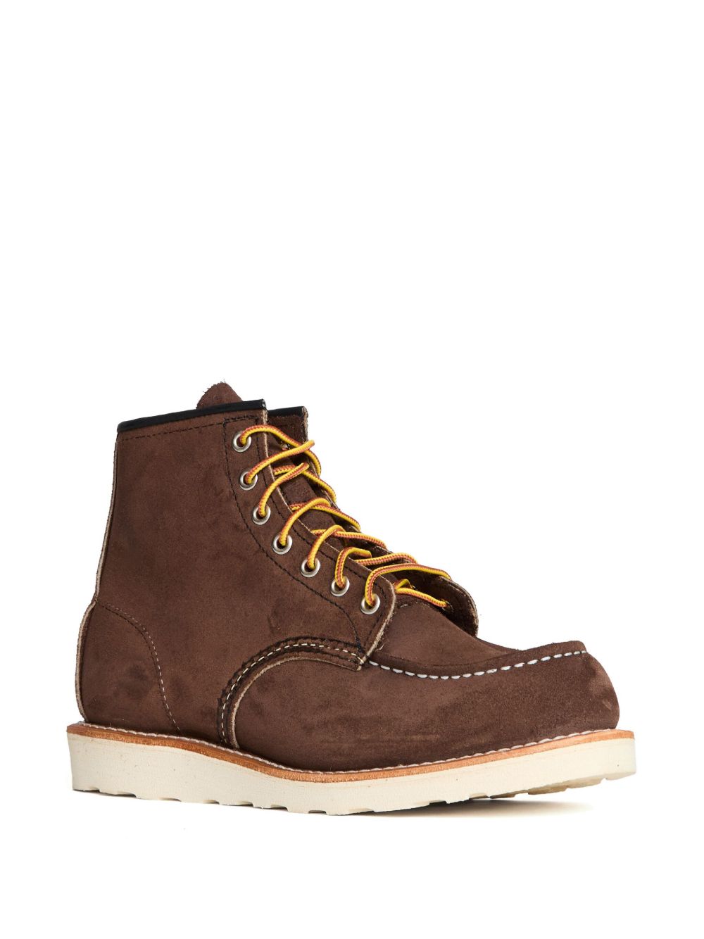 RED WING Anfibi Classic Moc Toe color cioccolato in pelle, view 2