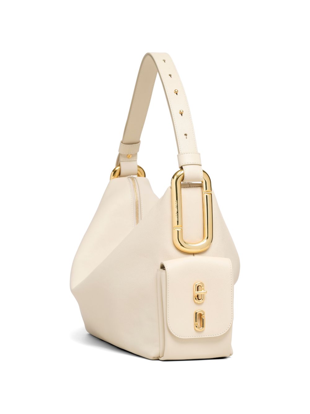 Marc Jacobs Borsa a spalla The Scene Large in pelle bianca, view 2