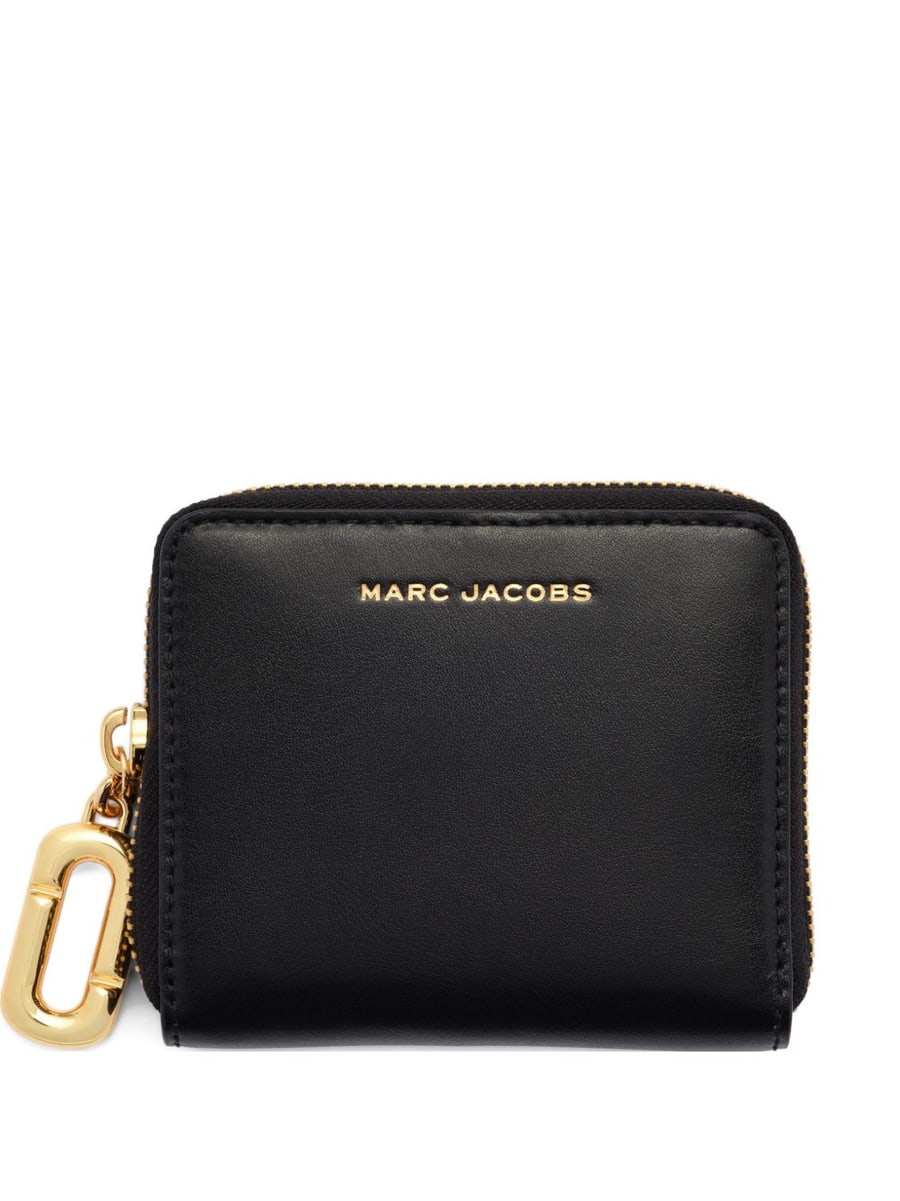 Marc Jacobs Portafoglio in pelle nera con logo