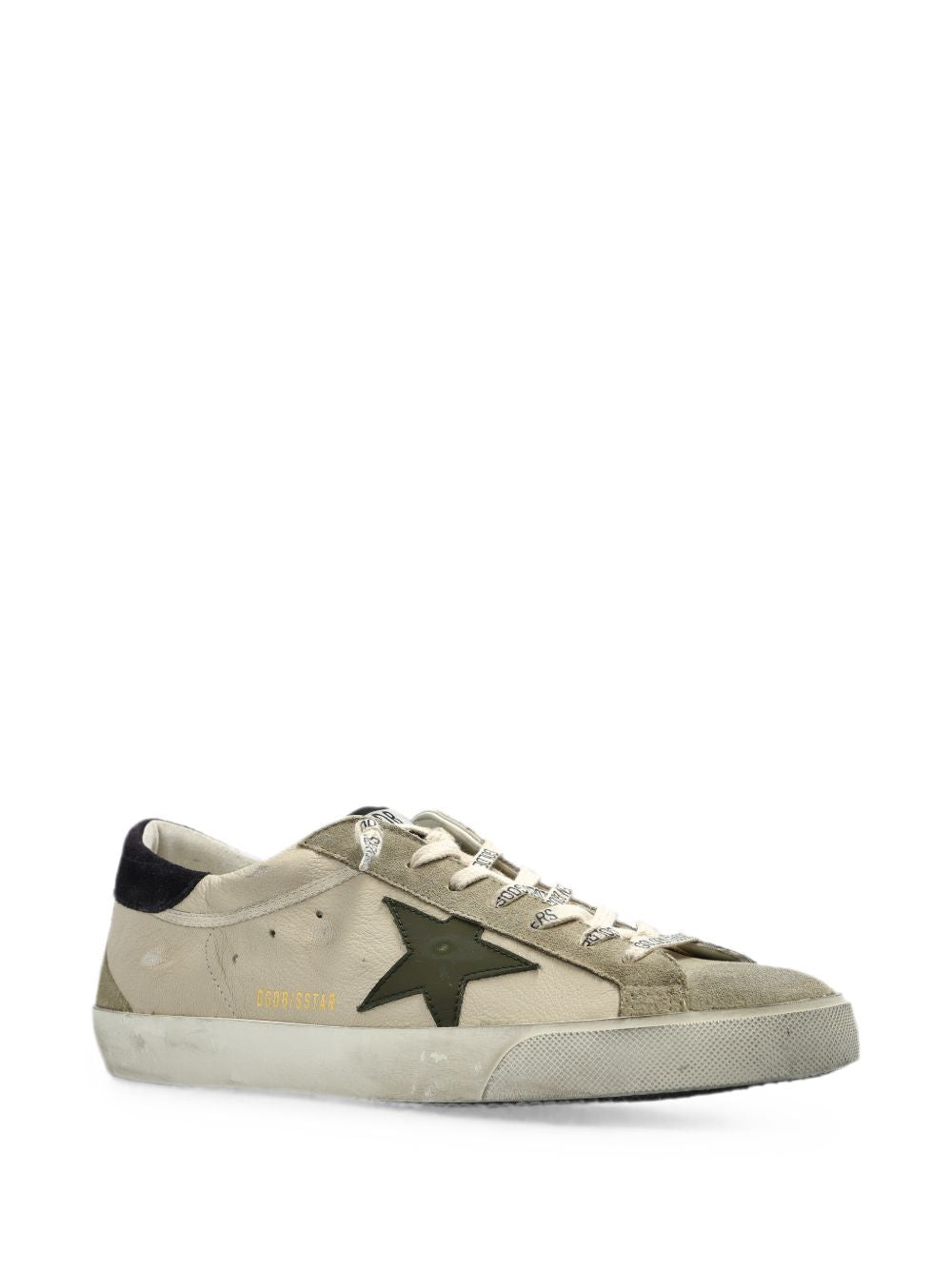 Golden Goose Sneakers Super-Star in pelle e suede effetto vintage, view 2