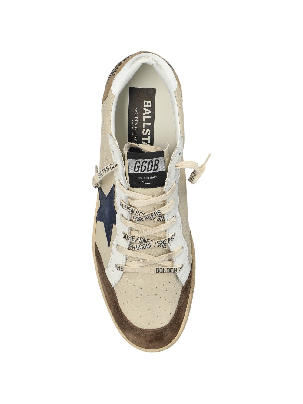 Golden Goose Sneakers Ball Star in pelle e suede, view 2