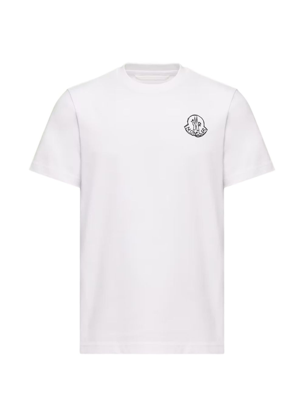 Moncler T-shirt in jersey di cotone con patch logo