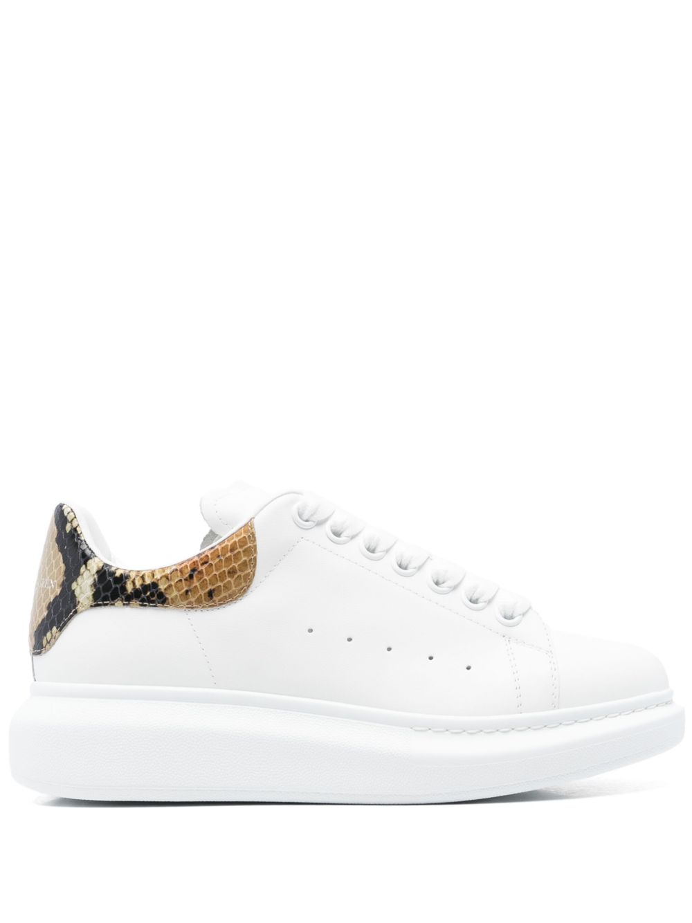 Alexander McQueen Sneakers 'Oversize' con tallone in stampa pitone