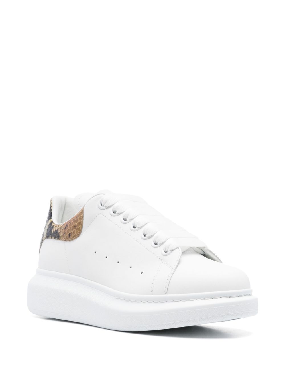Alexander McQueen Sneakers 'Oversize' con tallone in stampa pitone, view 2