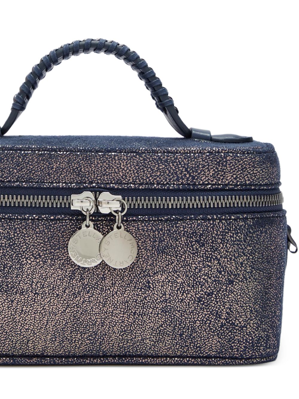 Stella McCartney Borsa a bauletto color blu di stella, view 2