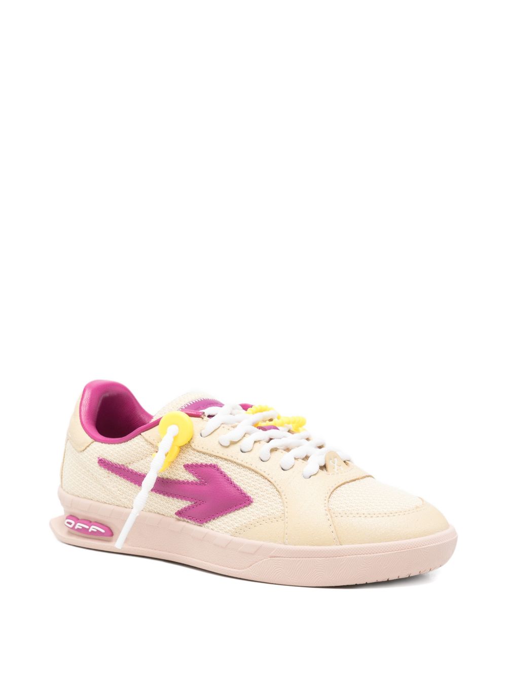 Off-White Sneakers Arrows Patch rosa, view 2