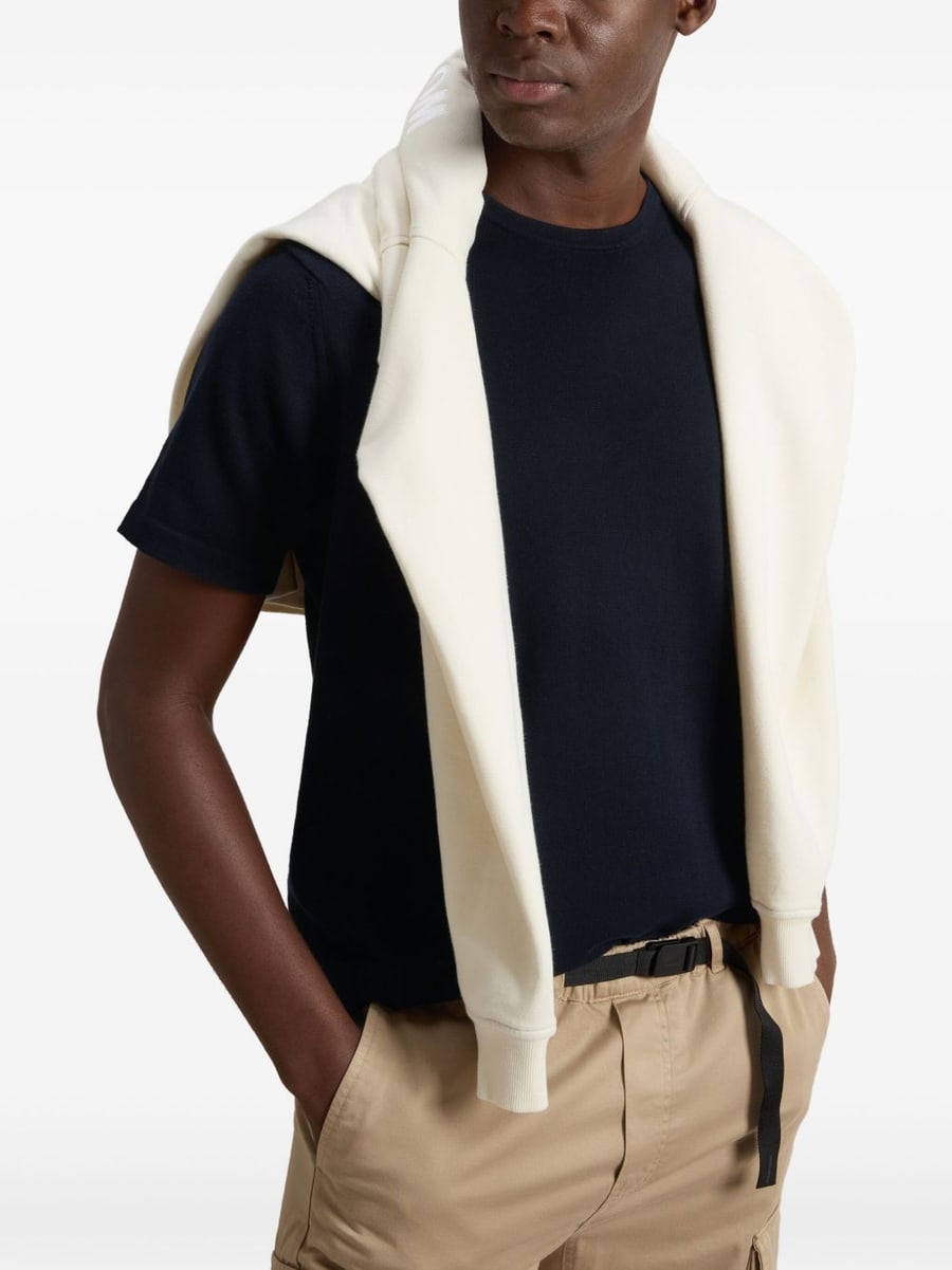 Woolrich T-shirt in cotone blu, view 6
