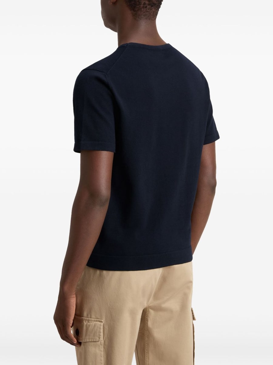 Woolrich T-shirt in cotone blu, view 7