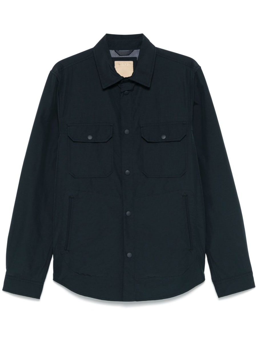 Woolrich Camicia blu notte con bottoni