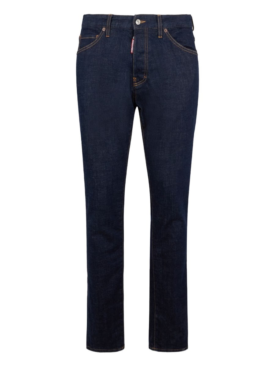 Dsquared2 Jeans lunghi in cotone elasticizzato blu