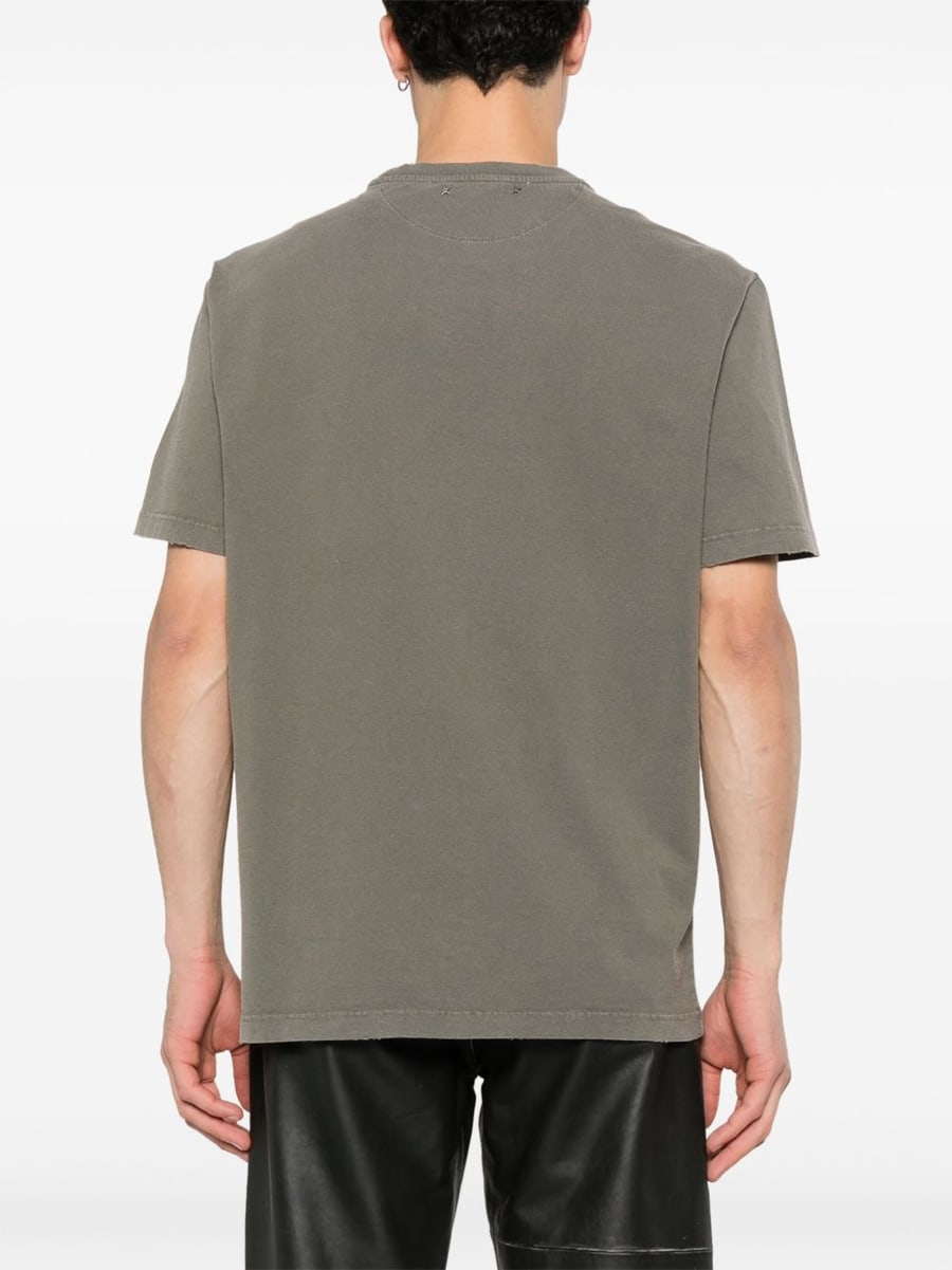 Golden Goose T-shirt girocollo con stampa, view 3