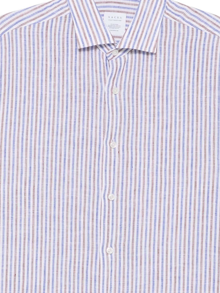XACUS Camicia a righe in lino, view 3
