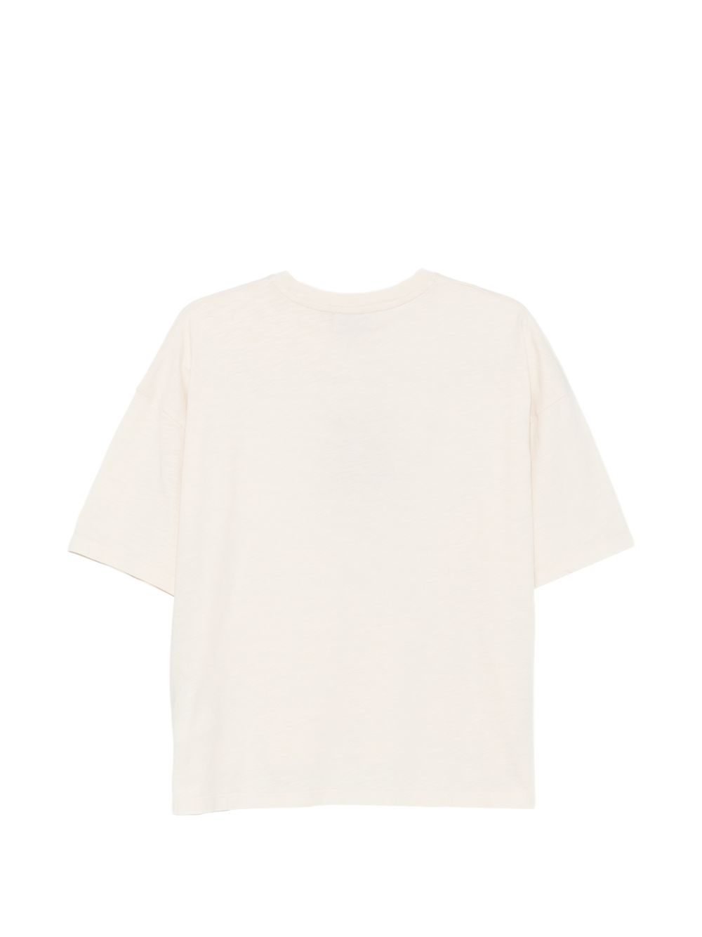 Woolrich T-shirt in cotone a maniche corte color avorio, view 2
