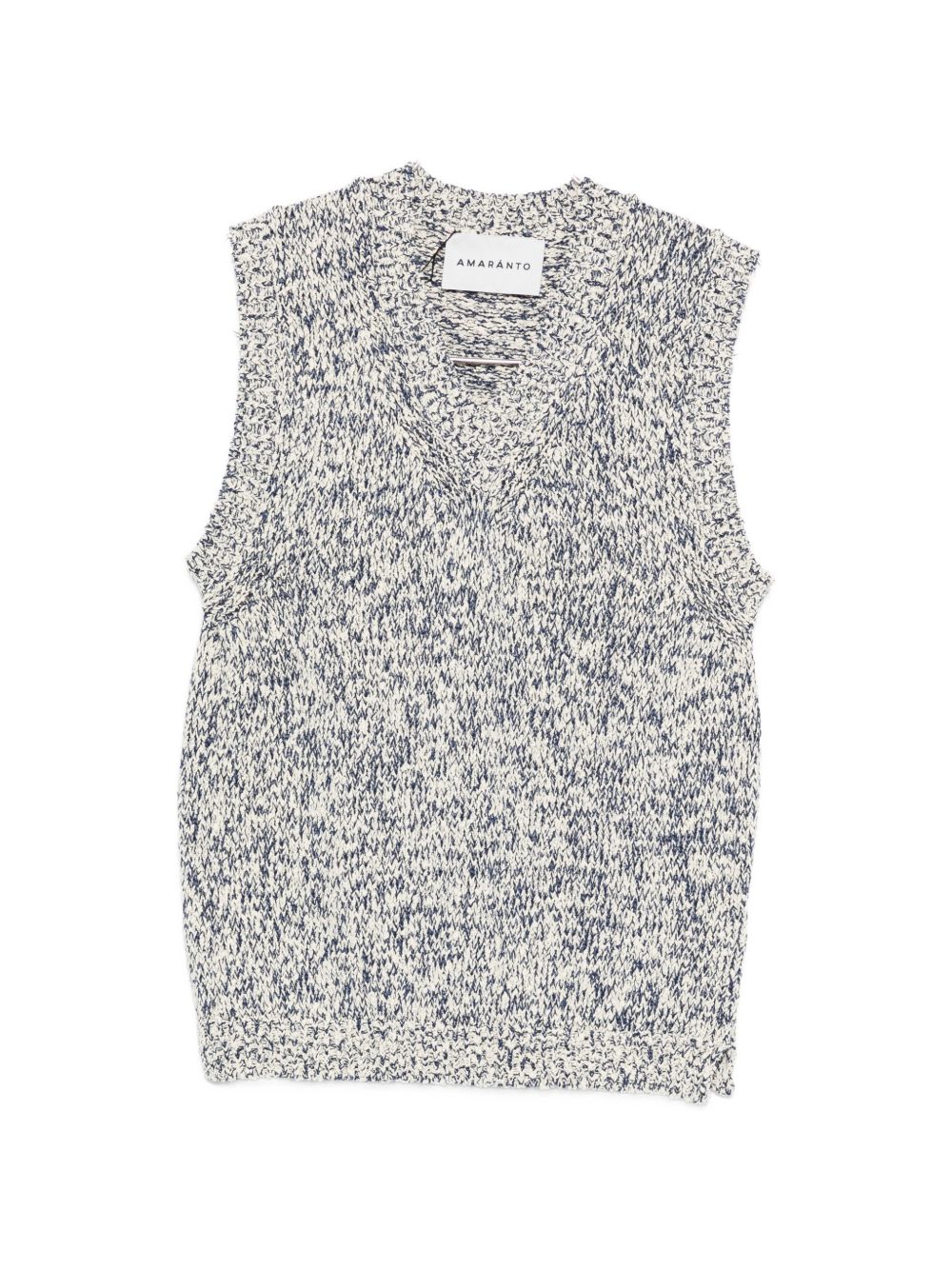 AMARANTO Gilet in maglia grigio