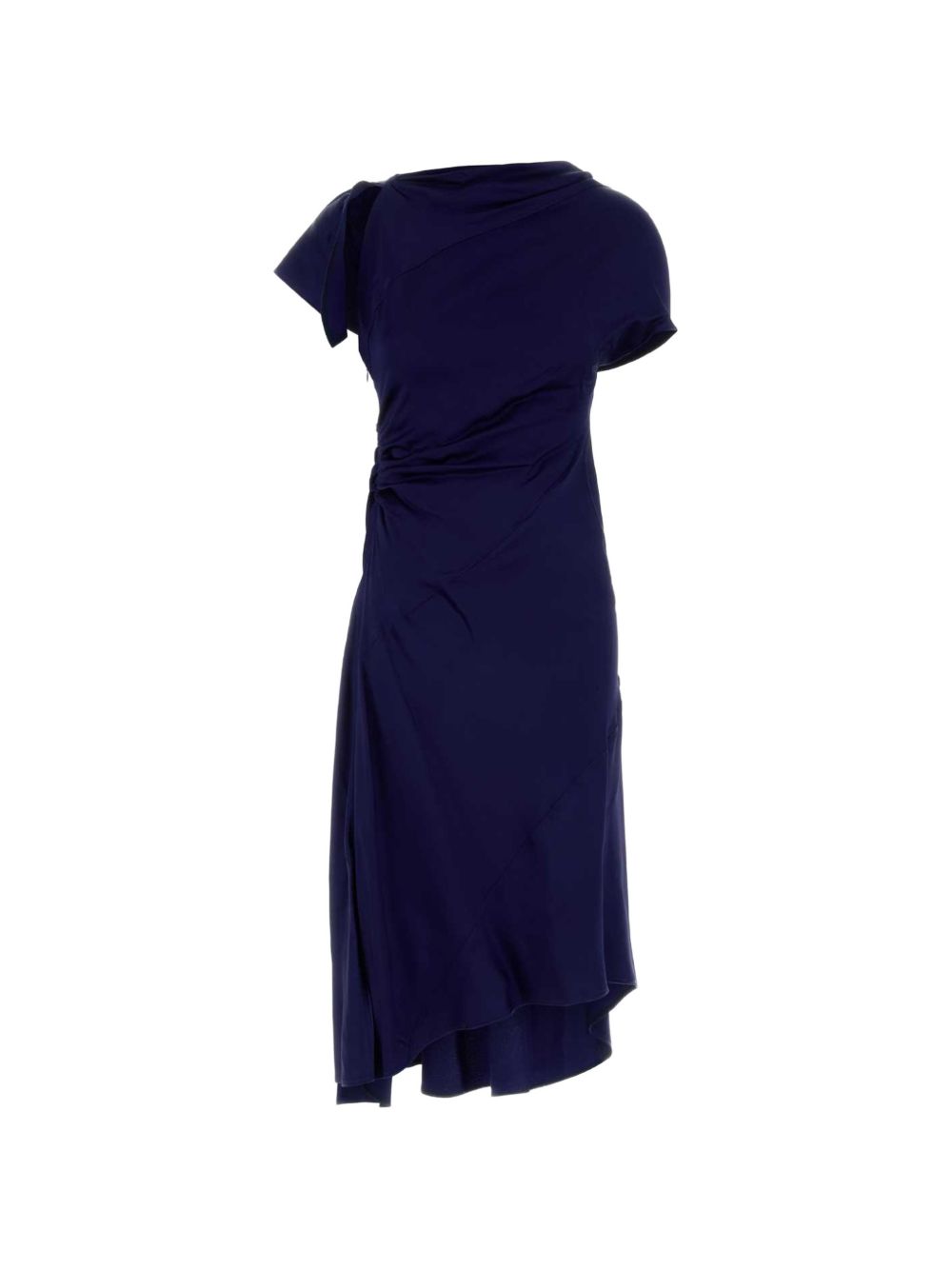 Victoria Beckham Abito midi blu con tagli asimmetrici