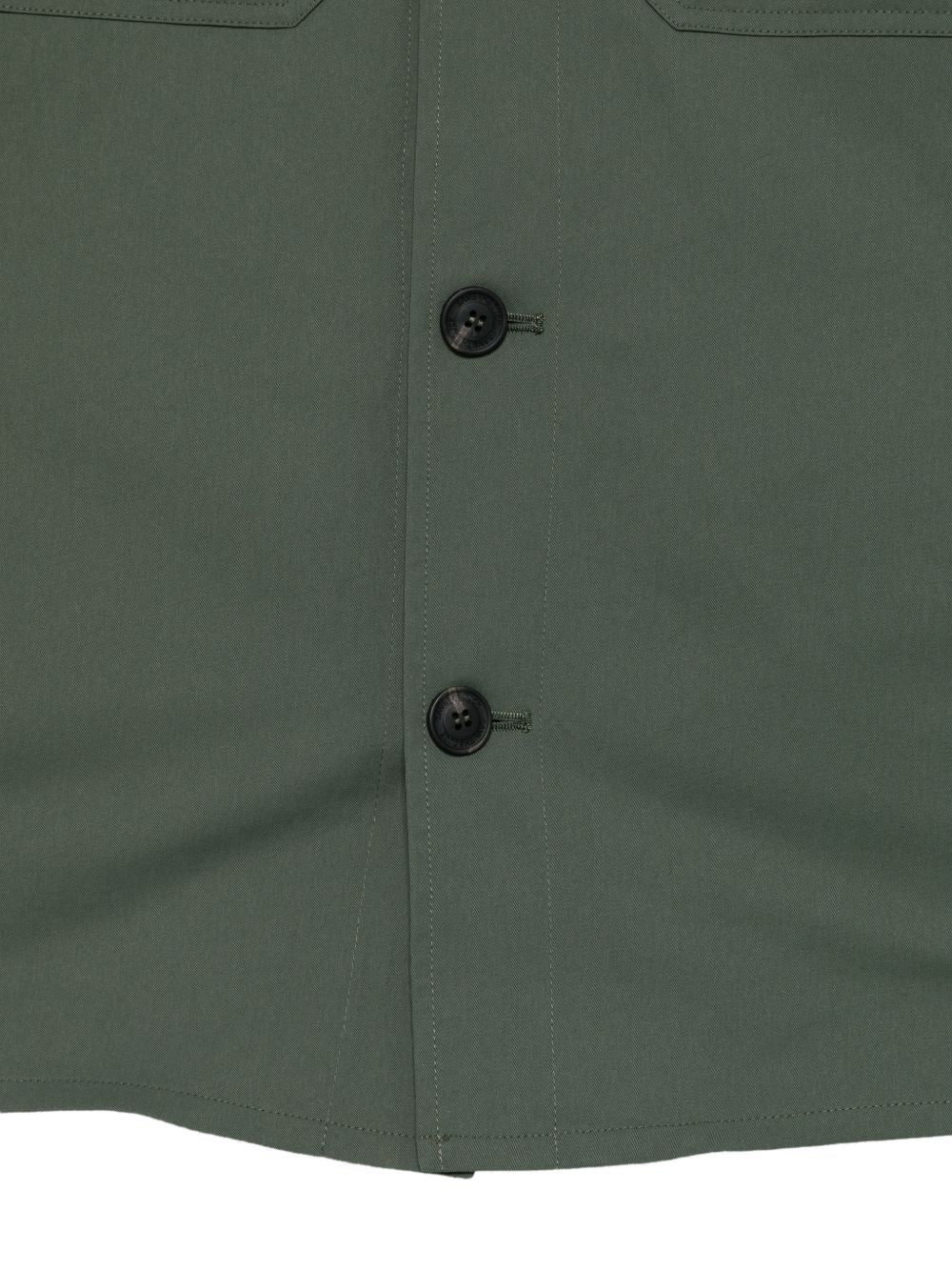 SAVE THE DUCK Giacca camicia verde scuro con bottoni, view 2
