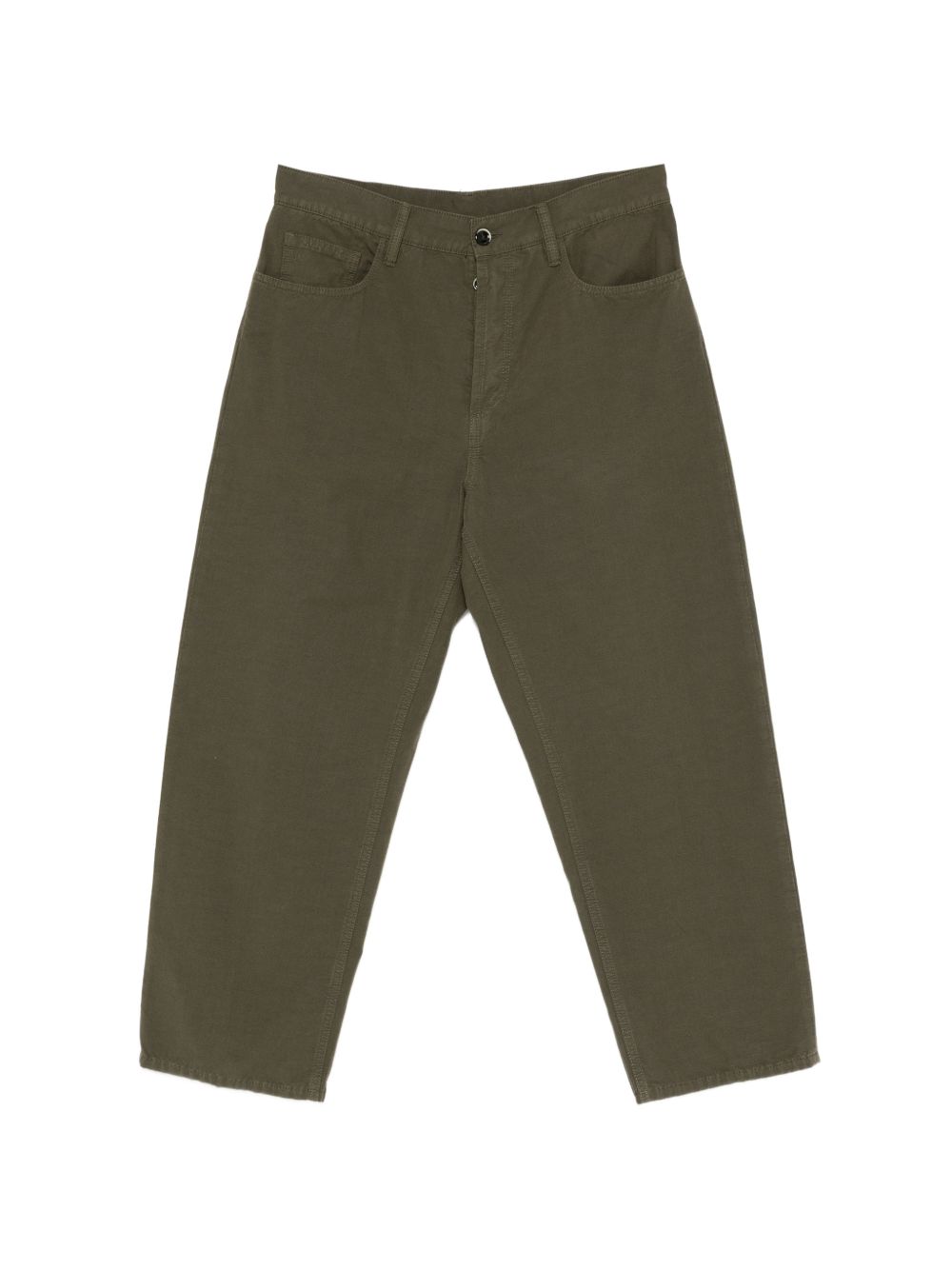 NINE IN THE MORNING Pantaloni Albert in cotone verde scuro