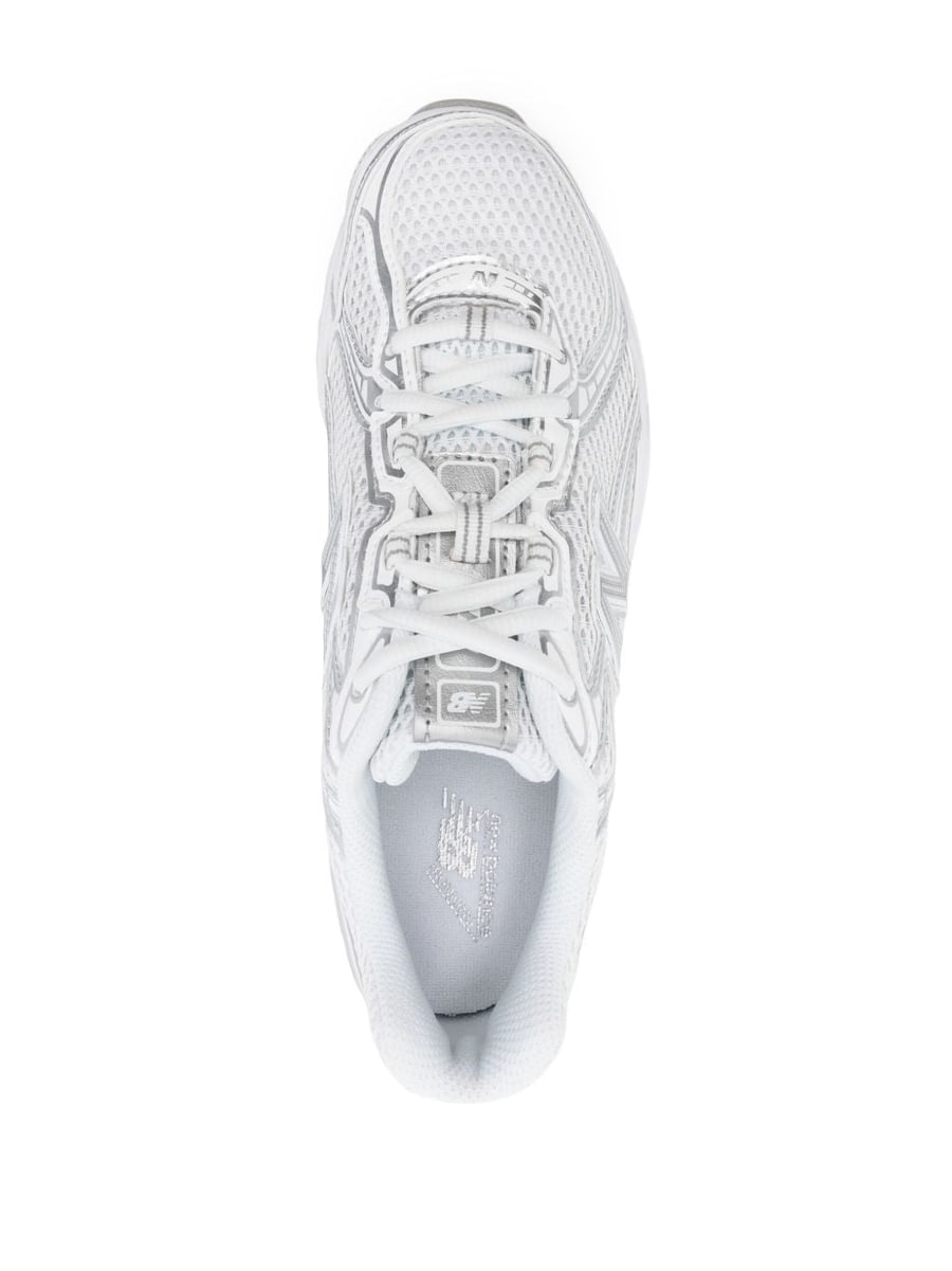 New Balance Sneakers bianche e argentate, view 4