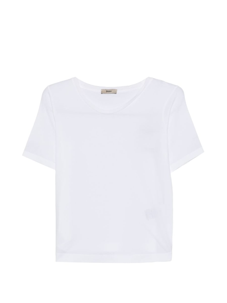 Herno T-shirt bianca a mezza manica
