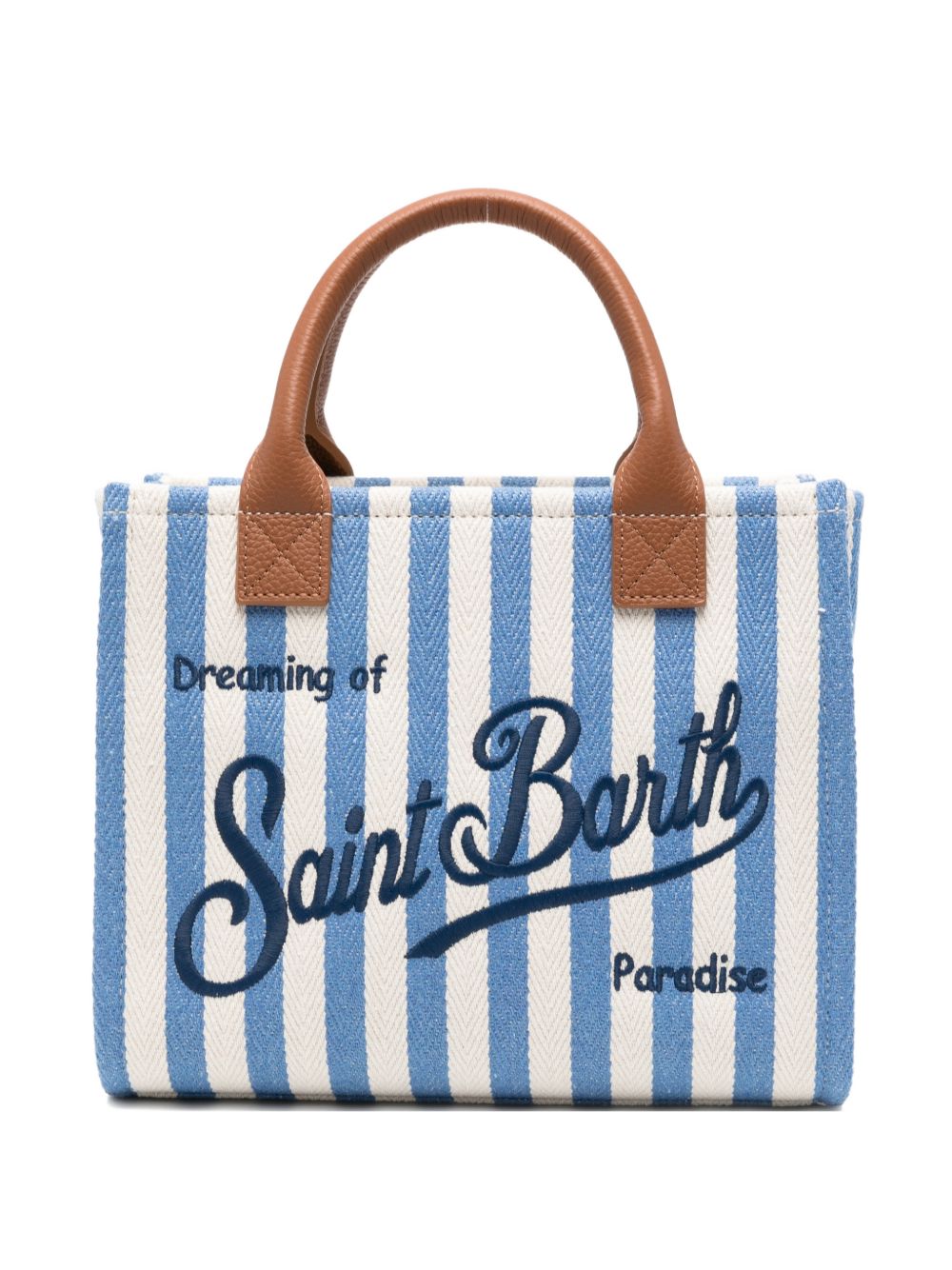 MC2 SAINT BARTH Borsa a mano Vanity Bag Midi con rifiniture in pelle